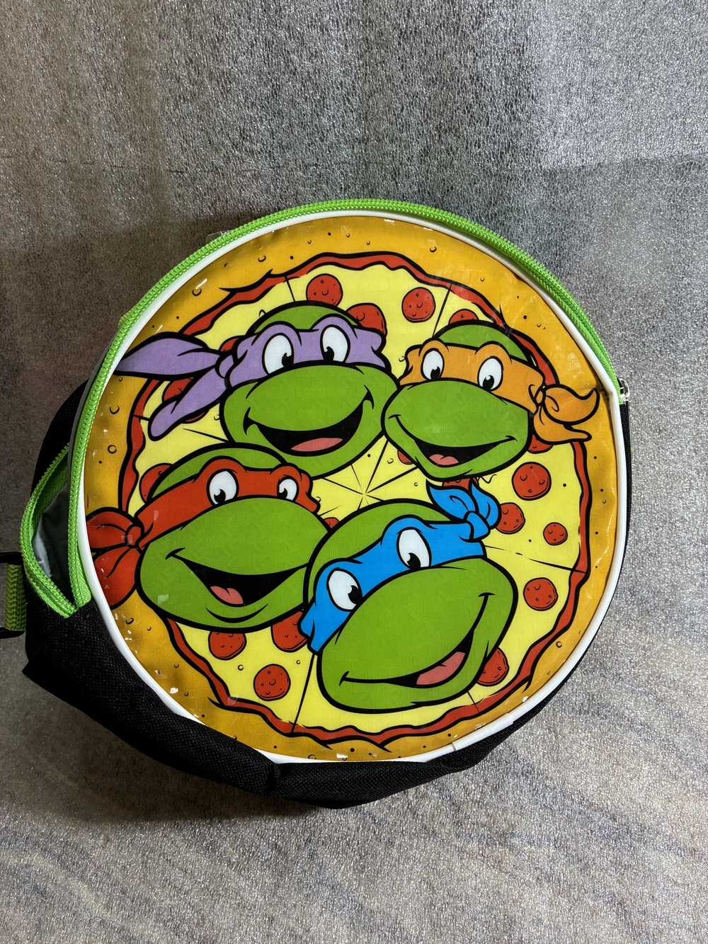 Teenage Mutant Ninja Turtles Round Kids Lunch Bag — Yellow & Green